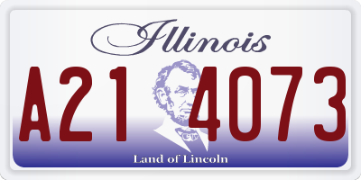 IL license plate A214073