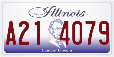 IL license plate A214079