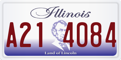 IL license plate A214084