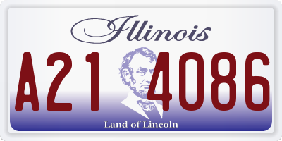 IL license plate A214086