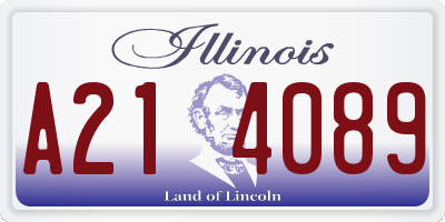 IL license plate A214089