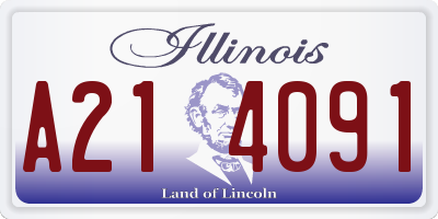 IL license plate A214091