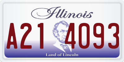 IL license plate A214093
