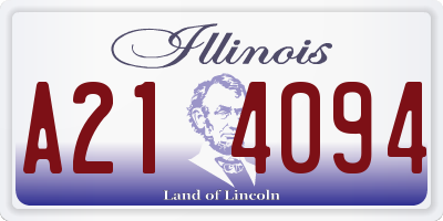 IL license plate A214094