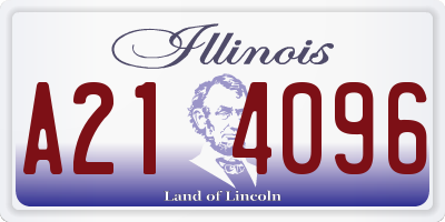 IL license plate A214096
