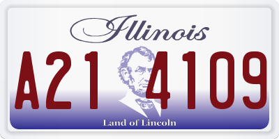 IL license plate A214109