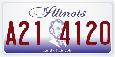IL license plate A214120