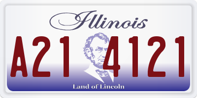 IL license plate A214121