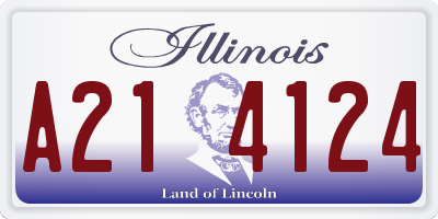 IL license plate A214124