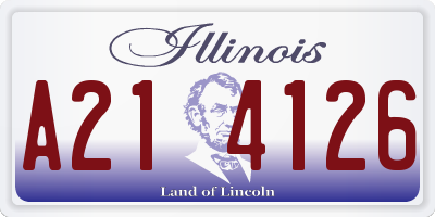 IL license plate A214126
