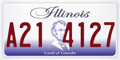 IL license plate A214127