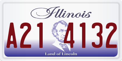 IL license plate A214132