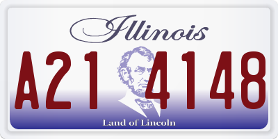 IL license plate A214148