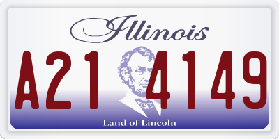 IL license plate A214149