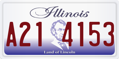 IL license plate A214153