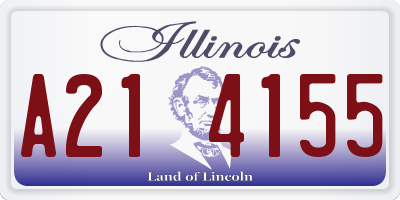 IL license plate A214155