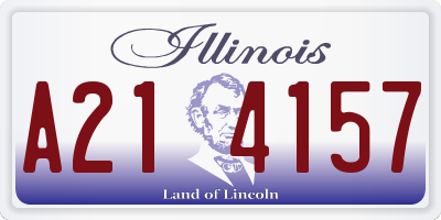 IL license plate A214157