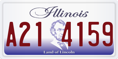 IL license plate A214159