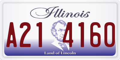 IL license plate A214160