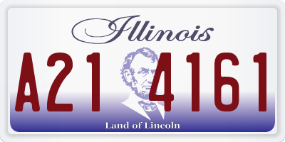 IL license plate A214161