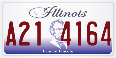 IL license plate A214164
