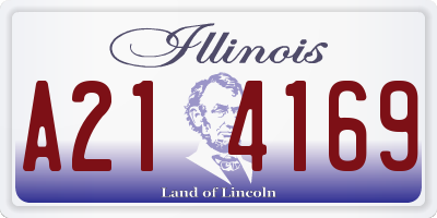 IL license plate A214169