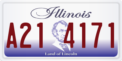 IL license plate A214171