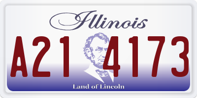 IL license plate A214173