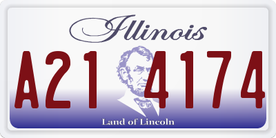 IL license plate A214174