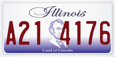 IL license plate A214176
