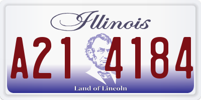 IL license plate A214184