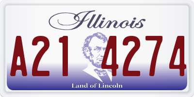 IL license plate A214274