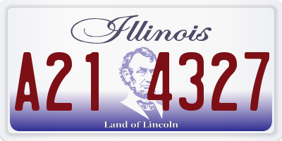 IL license plate A214327