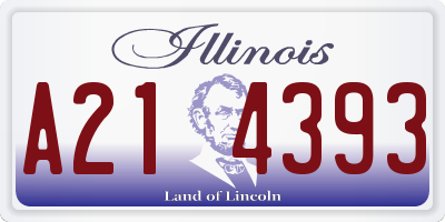 IL license plate A214393
