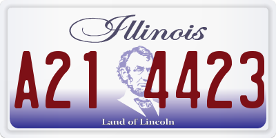 IL license plate A214423