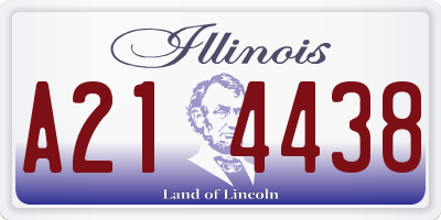 IL license plate A214438