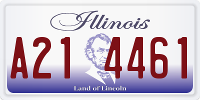 IL license plate A214461