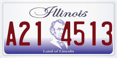 IL license plate A214513