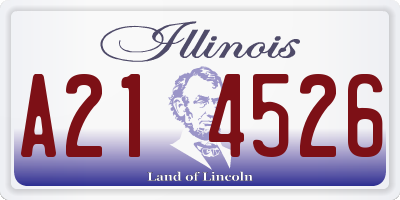 IL license plate A214526