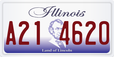 IL license plate A214620