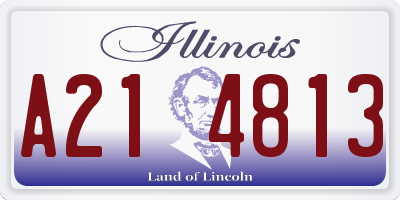 IL license plate A214813