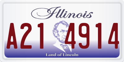 IL license plate A214914