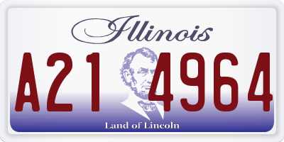 IL license plate A214964
