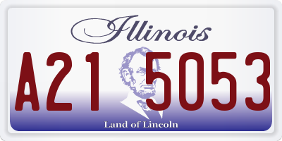 IL license plate A215053