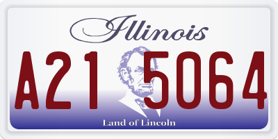 IL license plate A215064
