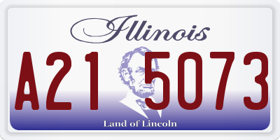 IL license plate A215073