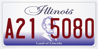 IL license plate A215080