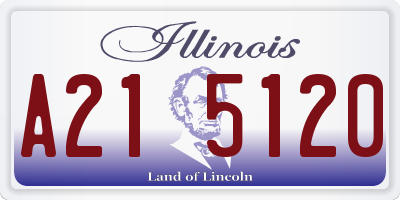 IL license plate A215120