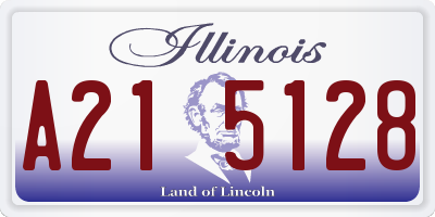 IL license plate A215128
