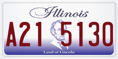 IL license plate A215130